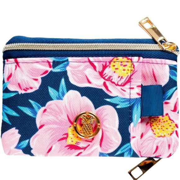 NWT Simply Southern Printed Pink Bloom Zip Wallet / Coin purse - Picture 2 of 3